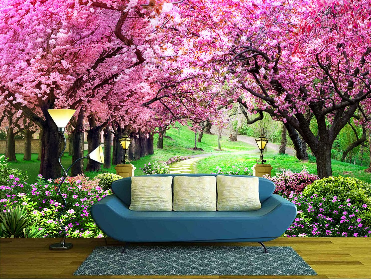 UK INTERIOR DESIGN Wallpaper, Sticker, self Adhesive Vinyl, Wallpaper for Living Room/Office/Kitchen, 3D Wallpaper, Large Wallpaper Size (4x6) ft pt-9_03