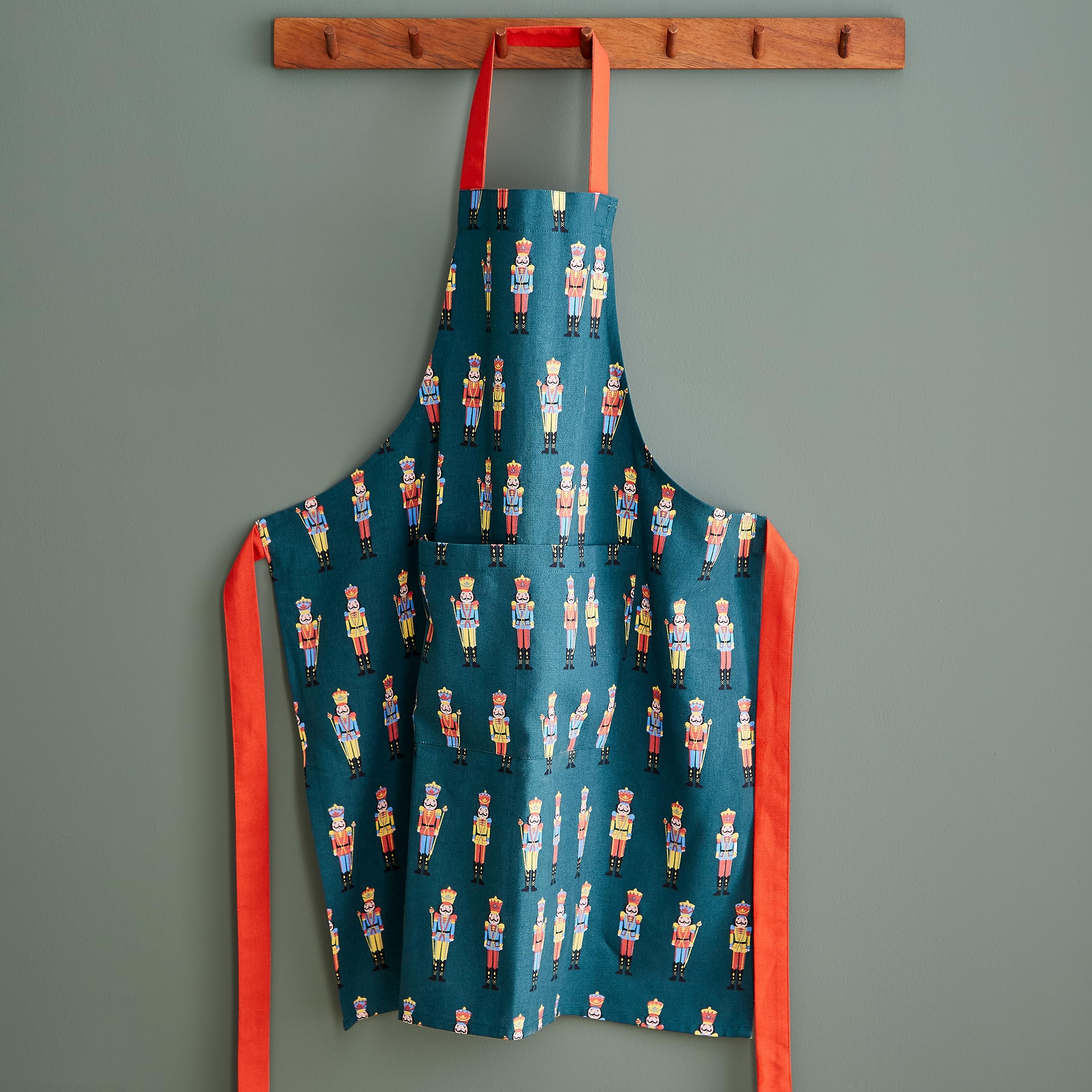 Catherine Lansfield Kitchen Santa's Christmas Wonderland Cotton Kids Set grembiule e cappello blu navy
