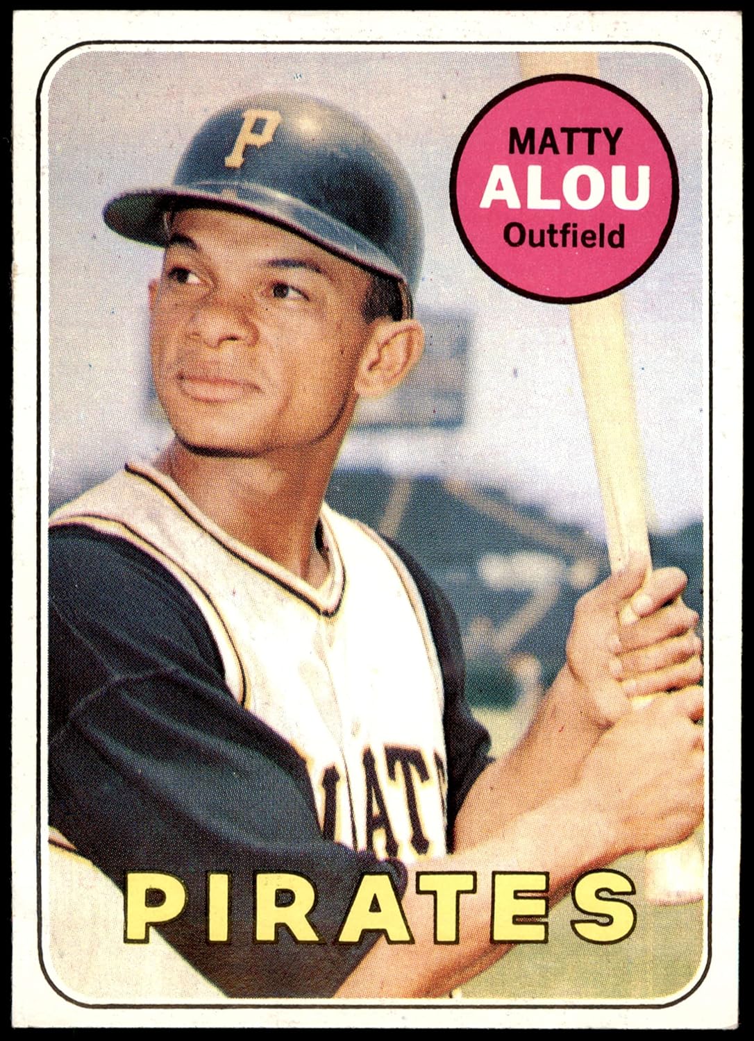1969 Topps 490 Matty Alou Pittsburgh Pirates (Baseball Card) EX/MT+ Pirates