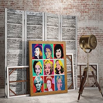 絵画 ［ ビーズ絵 ］ Amazon | クロード・モネ 睡蓮 ダイヤモンドアート 5D ビーズ