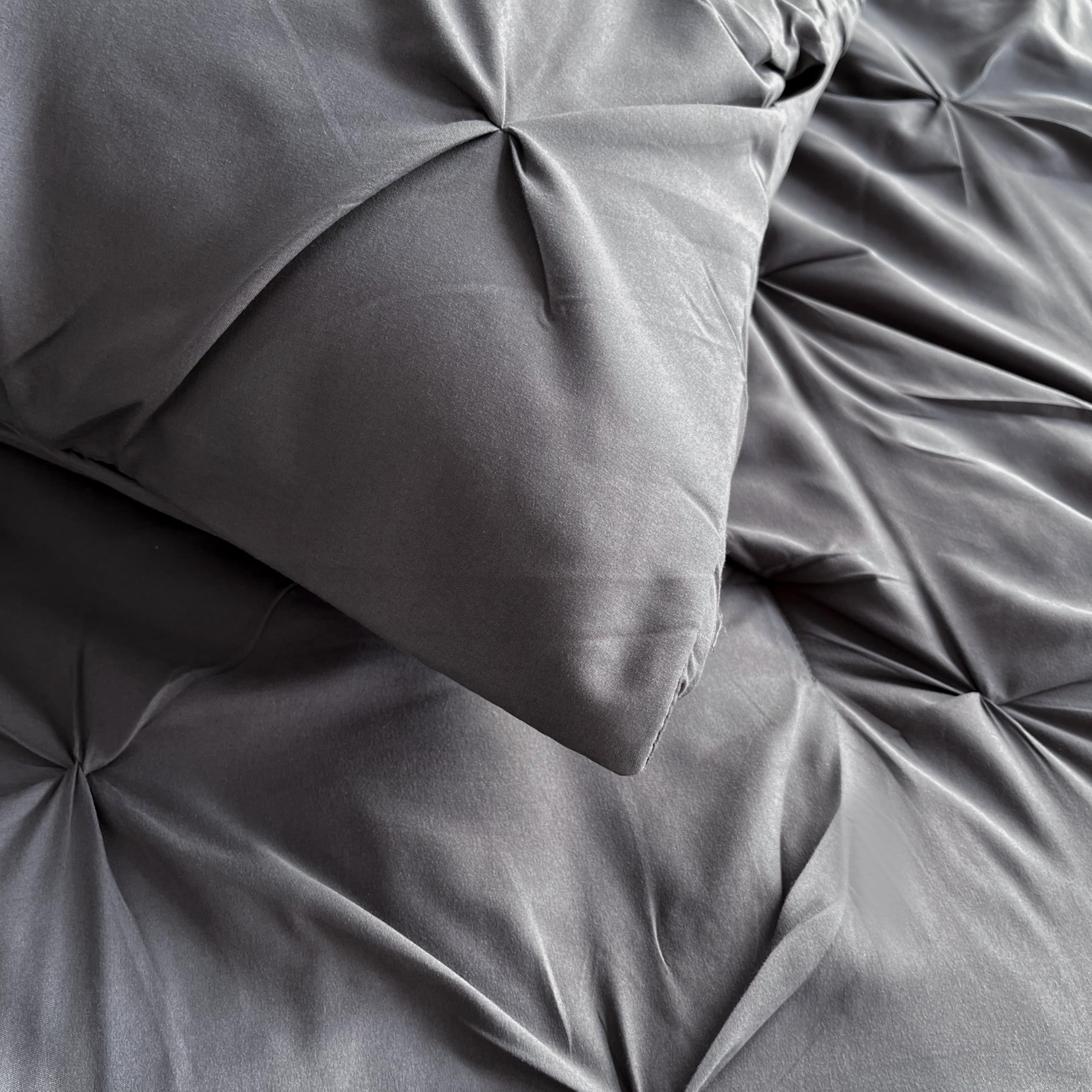Maple&Stone Juego de edredón matrimonial Gris Oscuro