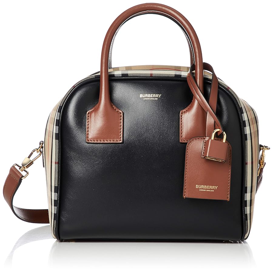 BURBERRY 2WAYバッグ レザー キューブ 2WAYバッグ ブラック A