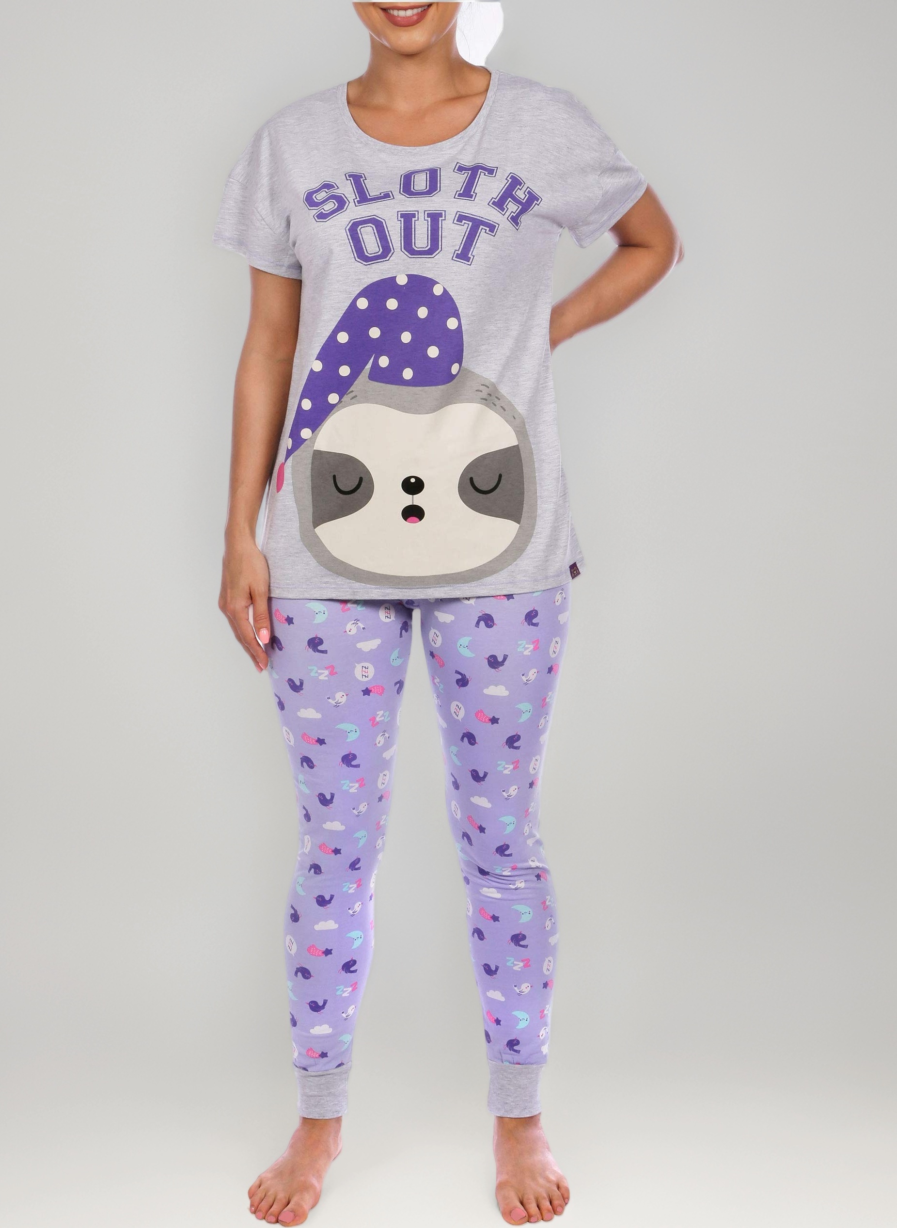 Womens Sloth Pyjamas