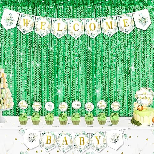 Miniatura 8 de Telón de fondo de lentejuelas Big Payette de 4 x 8 pies, cortinas de tela con purpurina dorada para decoración de fiesta de cumpleaños, baby shower