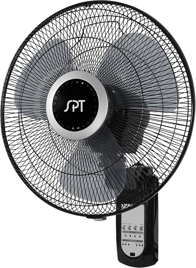 SPT SF16W81 16" Wall Mount Fan with Remote Control Home