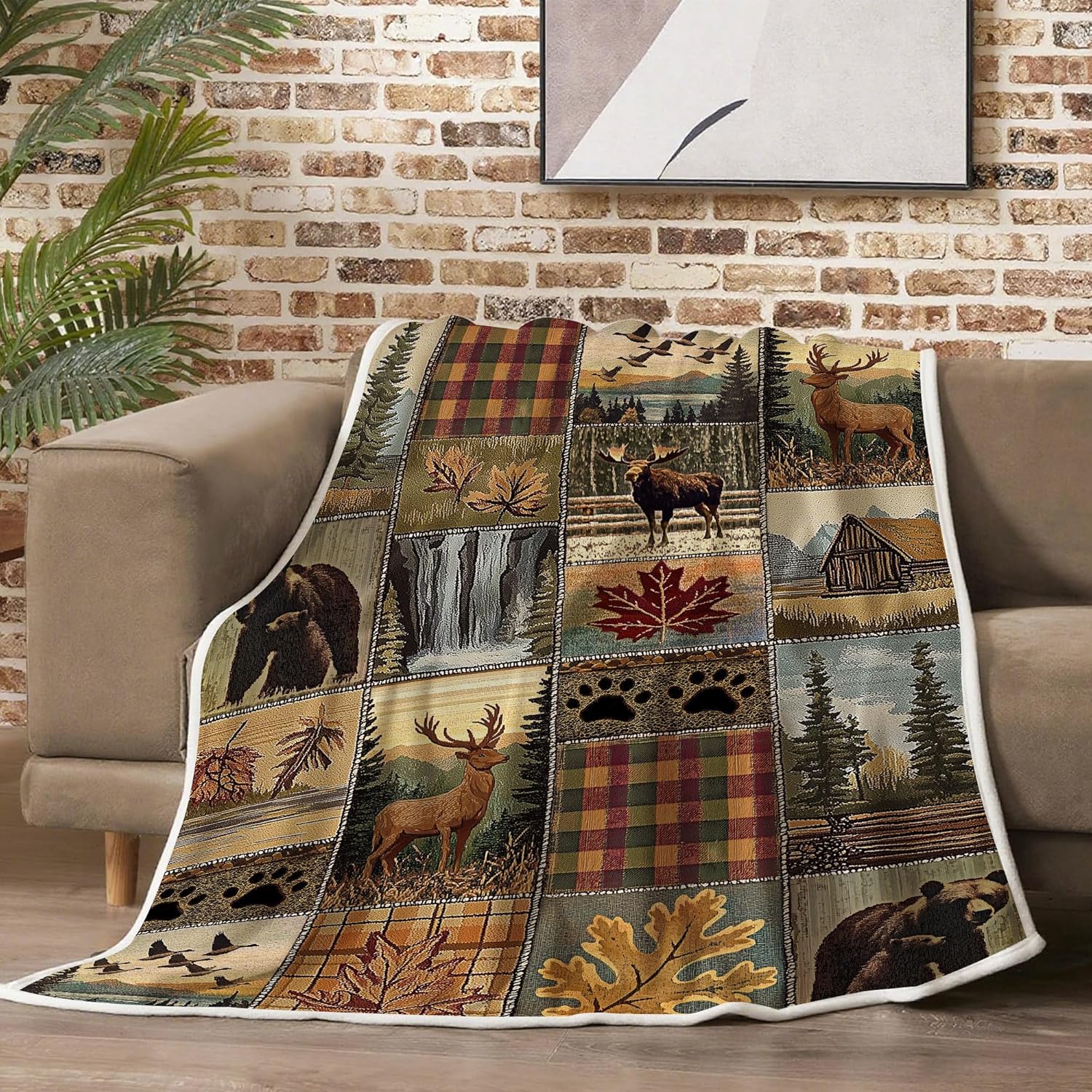 Coastal Ocean Beach Throw Blanket, Starfish Seashells Summer Fleece Blue Fleece Throw Blankets Queen Size for Bed Sofa Couch,Super Soft Cozy and Luxury Bed Blanket for All Season,60"X90"