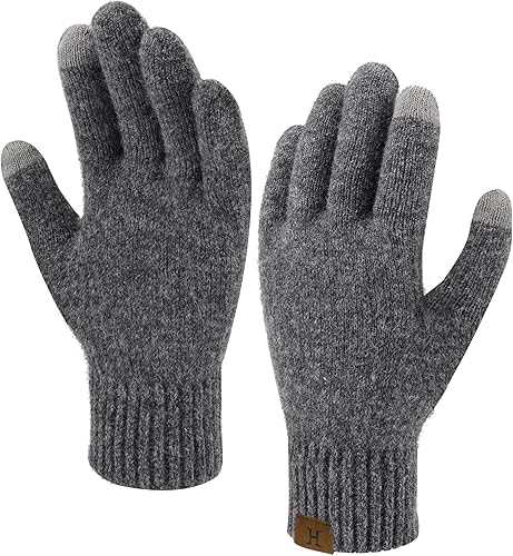 Miniatura 7 de FZ FANTASTIC ZONE Guantes de invierno cálidos para pantalla táctil guantes térmicos de punto para clima frío para mujer
