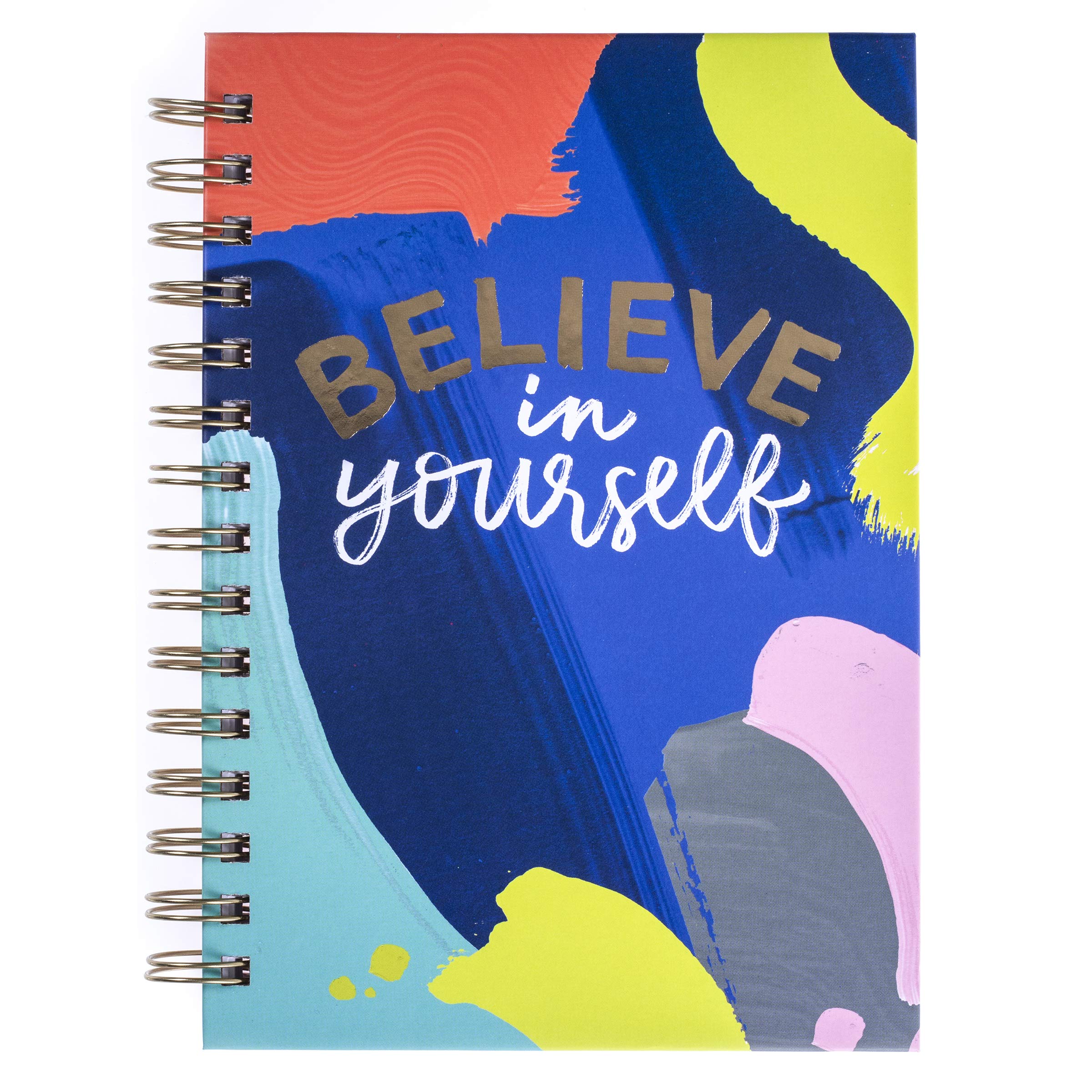 Hardbound Spiral Journal | Creative Life Design | Premium Paper | Notebook | Diary | Lists | Record Month and Date | Great Gift | 160 Ruled Pages | 6.25” x 8.25”