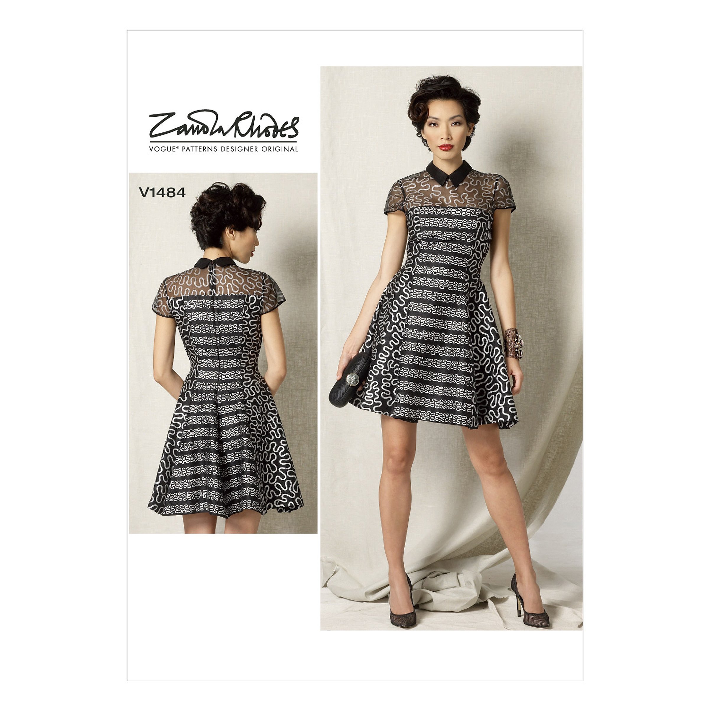 Vogue Patterns 1484 A5 patron petite robe ajustée sans défaut tailles 6-14