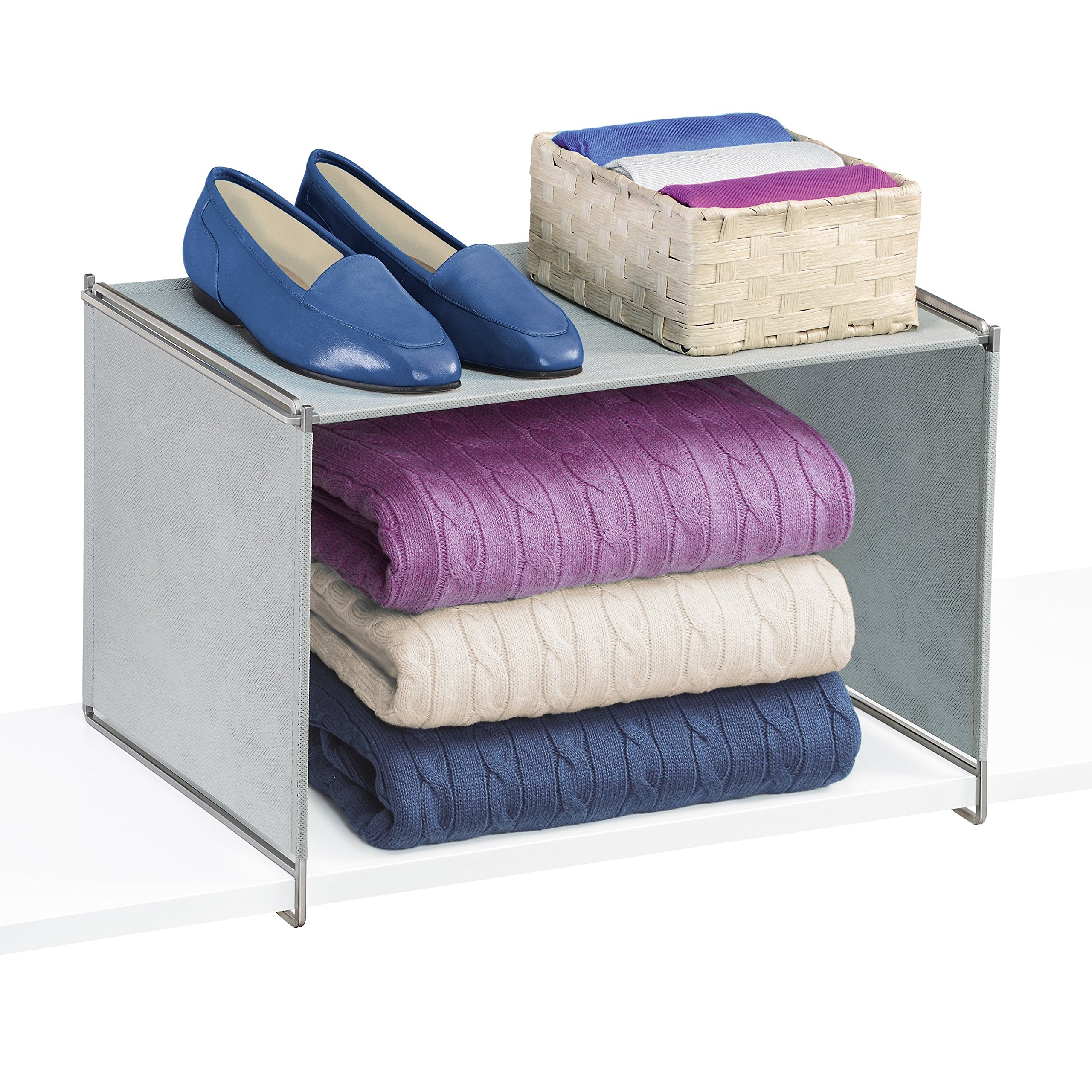 LYNKVela Closet Organizer Extra Shelf-Platinum