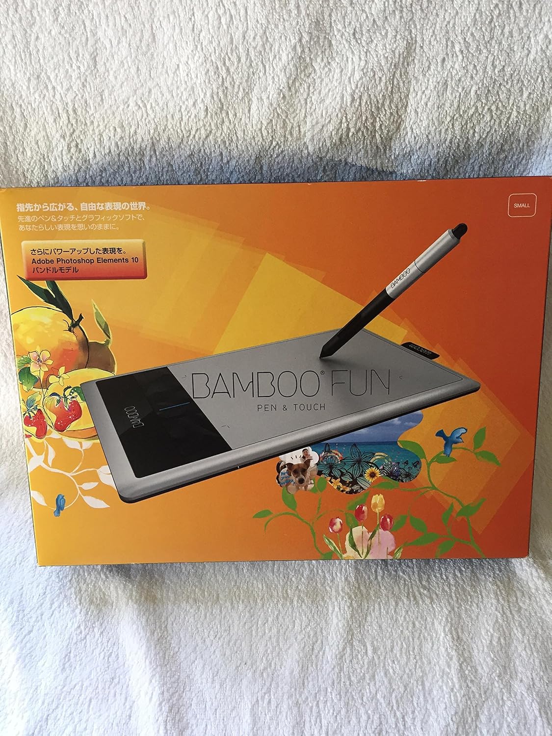 Wacom pen tablet S size Silver Photoshop Elements and Painter Essentials comes with Bamboo Fun CTH-470 / S4