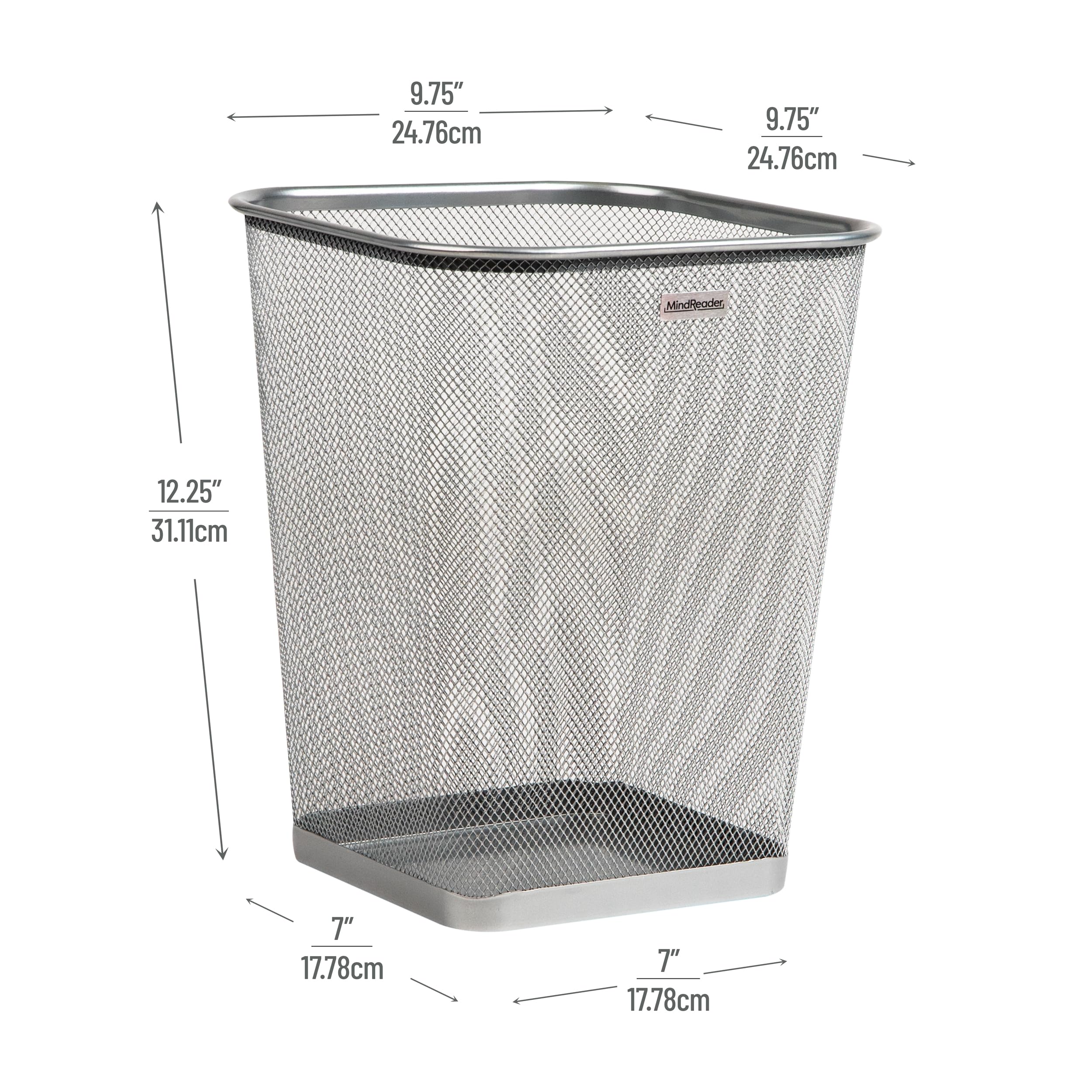 Mind Reader Mesh Trash Cans - Set of 2 -3