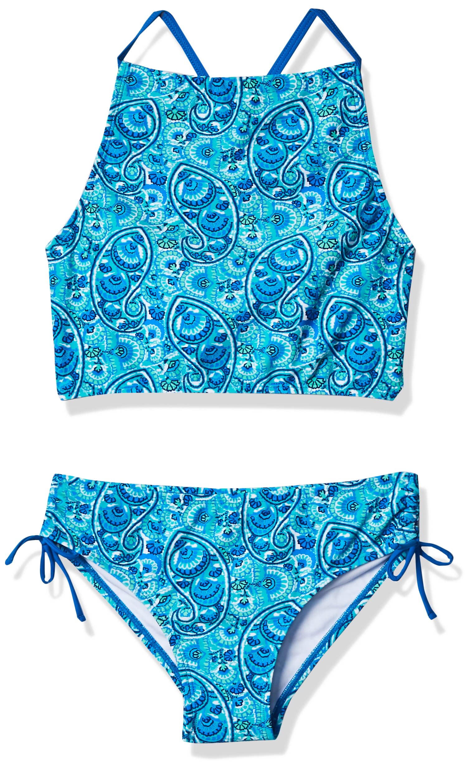 Kanu Surf Girls' Daisy Beach Sport Halter Tankini 2-Piece Swimsuit