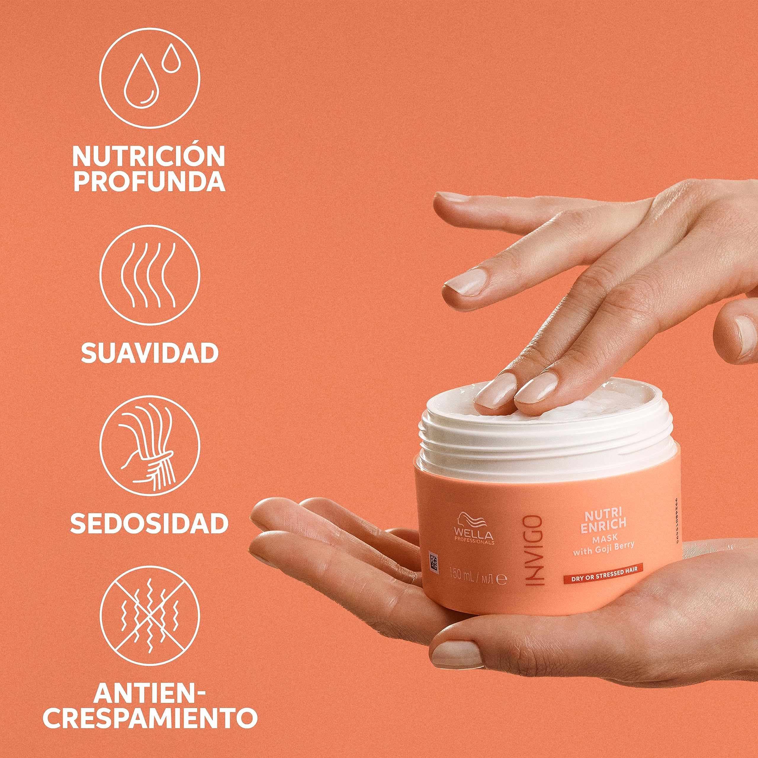 Wella Professionals Invigo Nutri-Enrich Mascarilla Nutrición e Hidratación Profunda Cabello Seco y Dañado Vitamina E