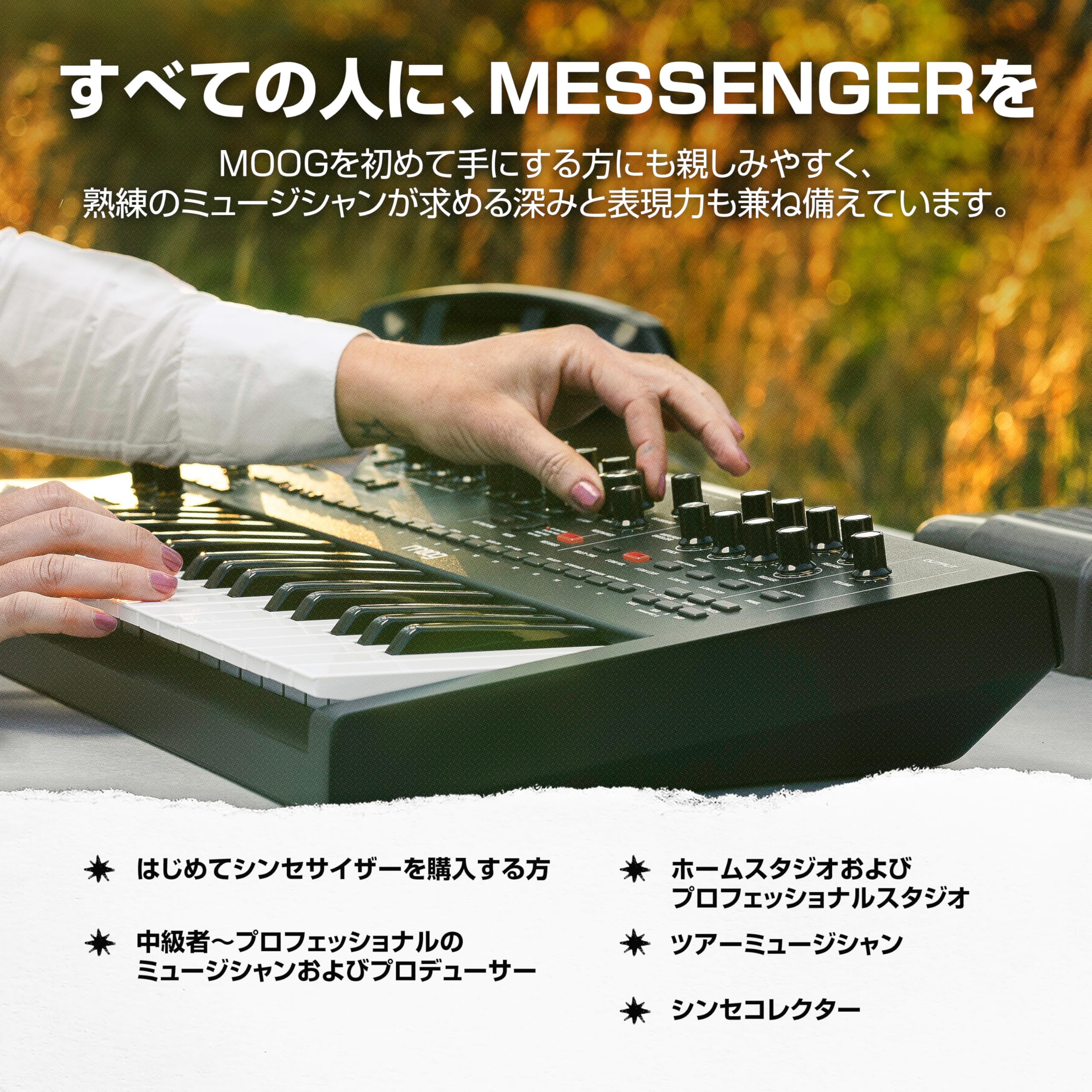 Amazon.co.jp: MOOG Messenger モノフォニック アナログ