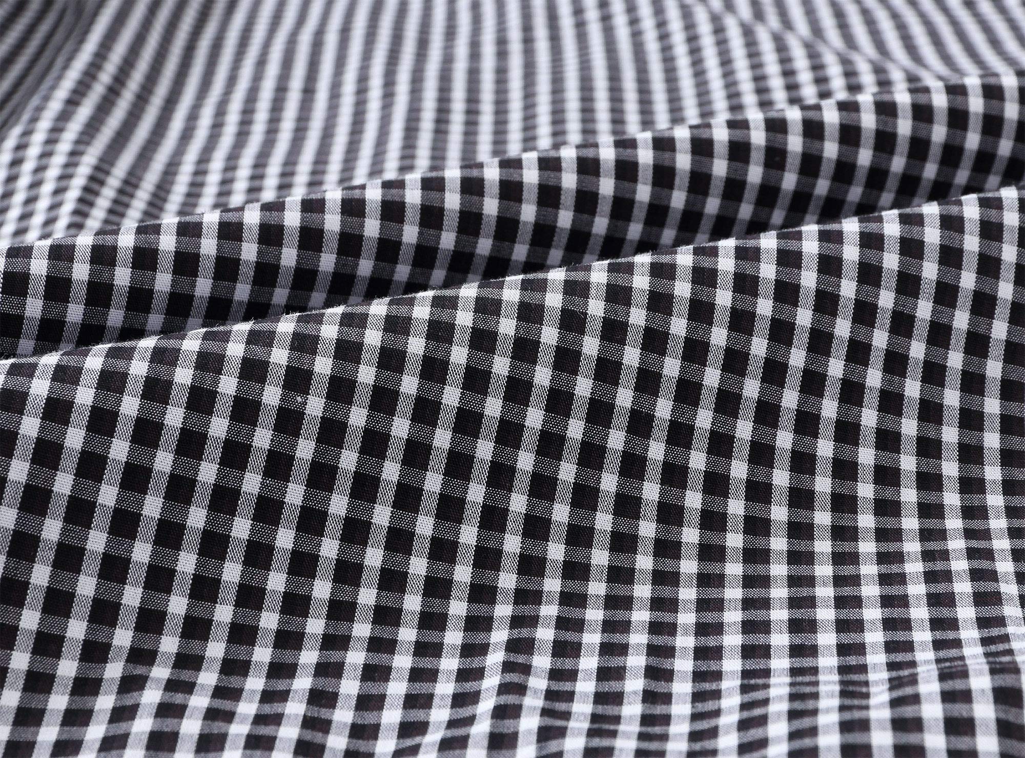 MoFiz Hommes Bas de Pyjama Coton Shorts à Carreaux Maison Pyjacourt de Nuit & de Détente avec Poches Lot de 2