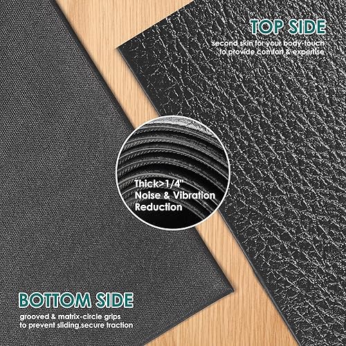 Miniatura 7 de Large Exercise Mat, 8' x 6'8' x 4'6' x 4' Extra Durable Workout Mats for Home Gym Flooring, High-Density Gym Mats Cardio Mat for Jump Rope, MMA,