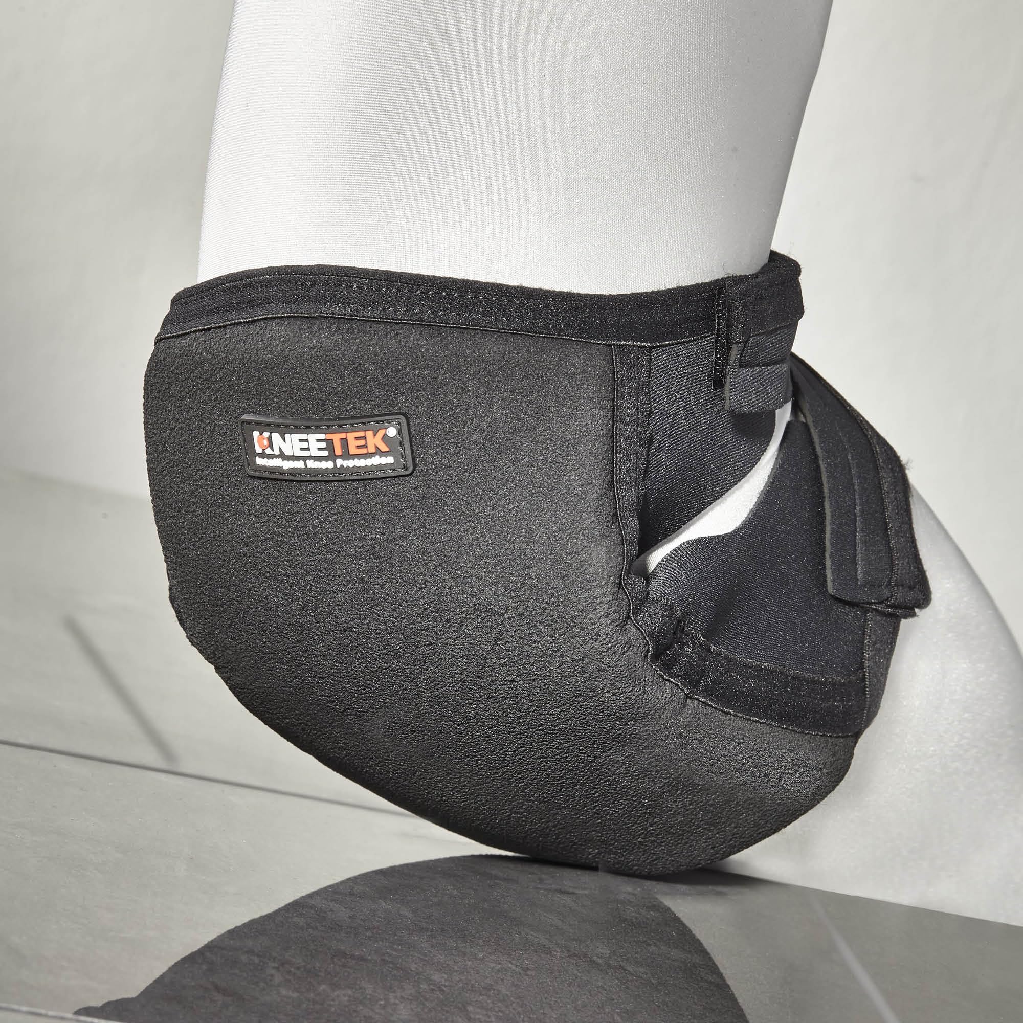 Paire de genouillères professionnelle avec revêtement en pU kNEETEK antidérapant polyester lavable en machine