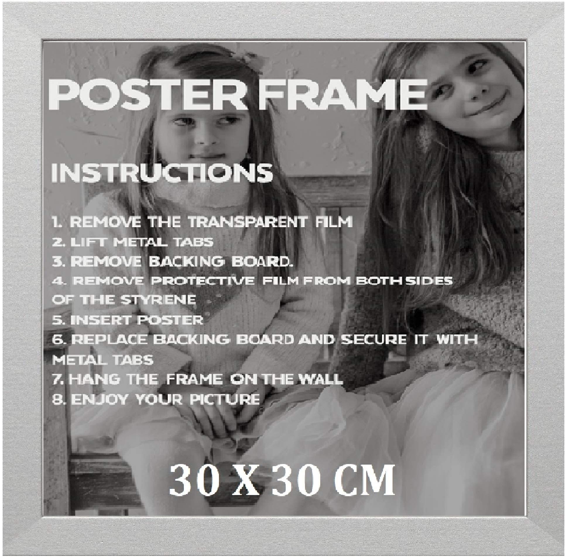 MODERN QUALITY PHOTO FRAME (Silver, 30 x 30 cm) โ image 1