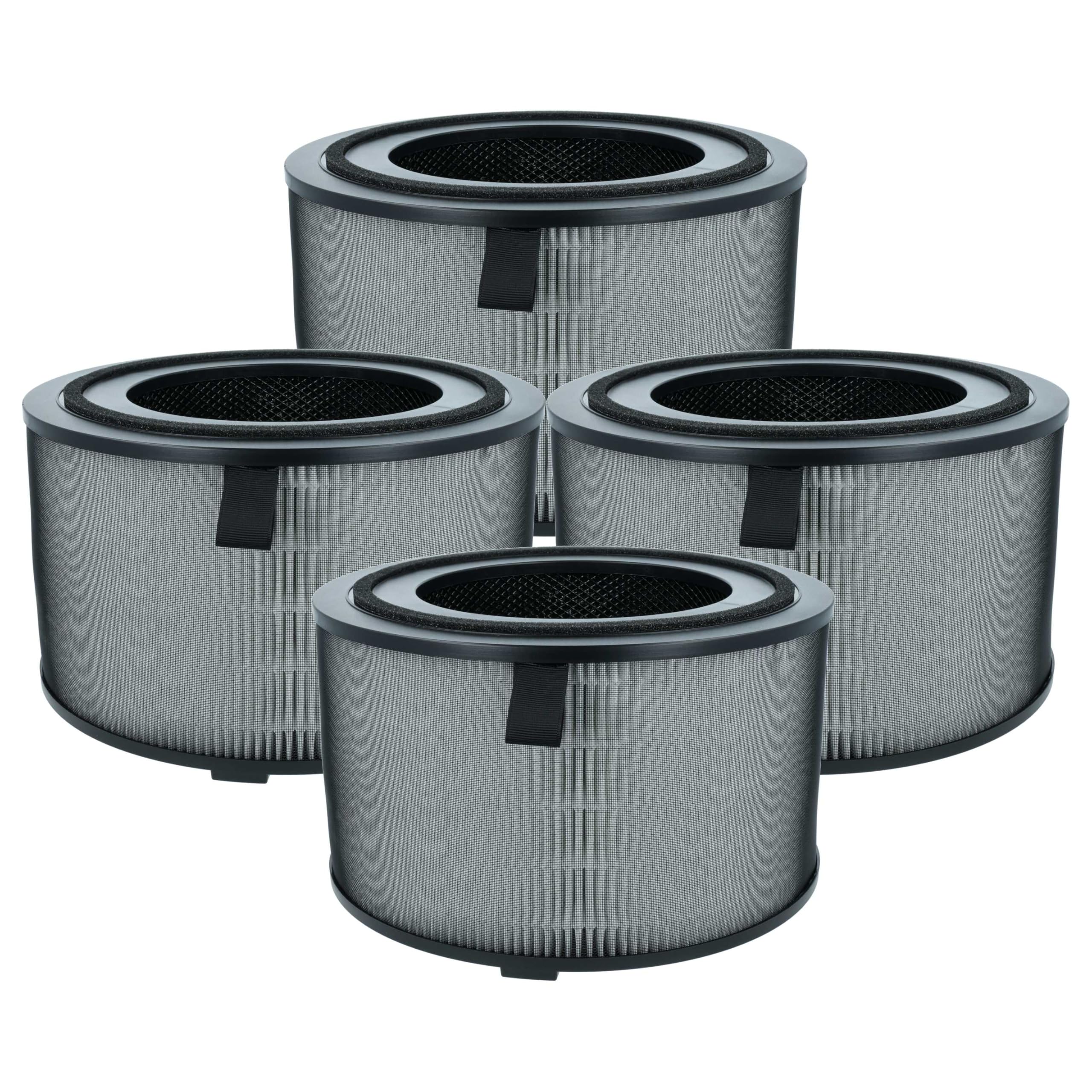 vhbw 4 x tilter, kompatybilny z Philips 3200 Series AC3221 oczyszczacz powietrza, filtr kombi wstępny + HEPA + węgiel aktywny
