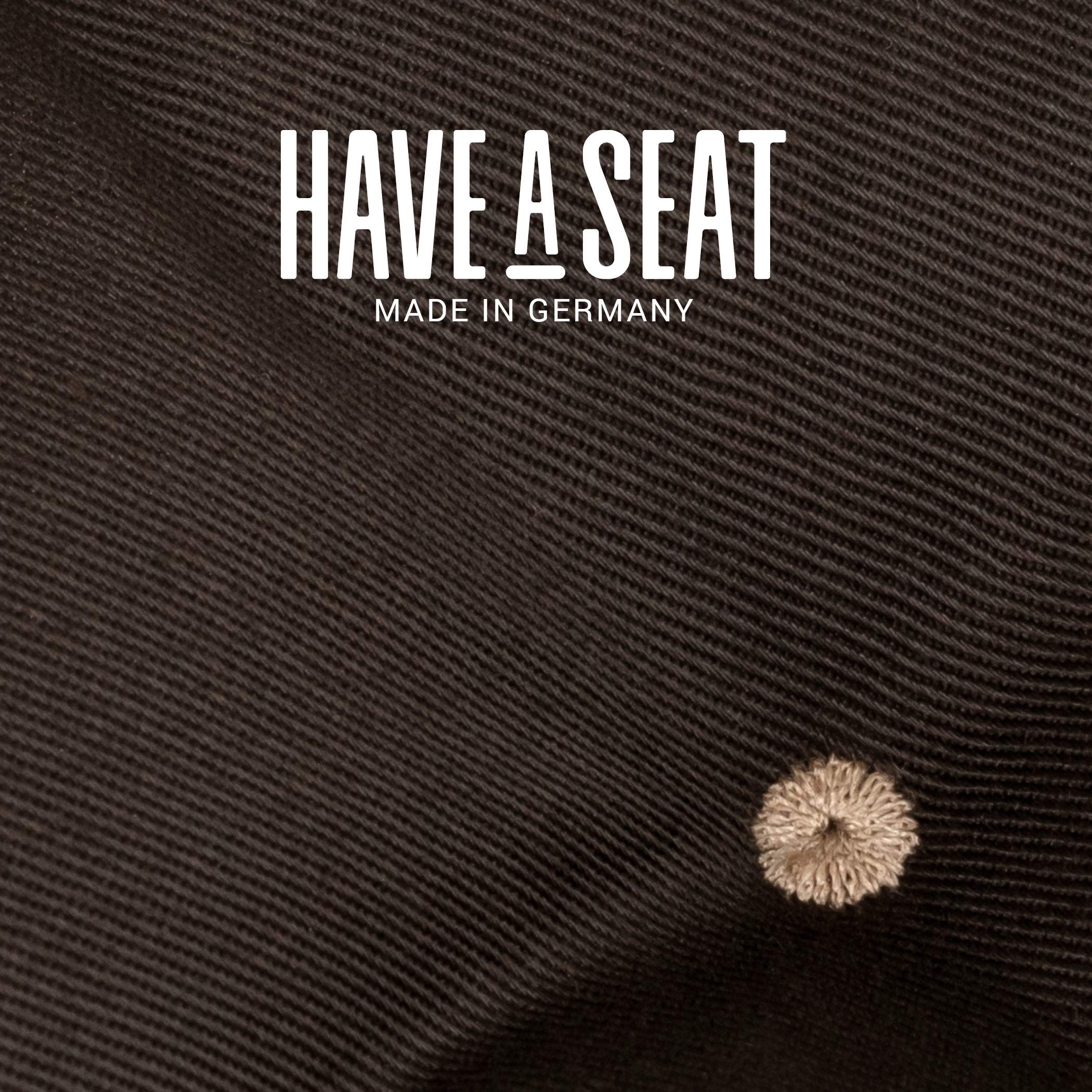HAVE A SEAT Luxury – poduszka do siedzenia 40 x 40 cm – wygodna poduszka na krzesło, ortopedyczna, nadaje się do prania w temperaturze do 95 °C, nadaje się do suszenia w suszarce, o trwałym kolorze – Made in Germany – (zestaw 2 szt.