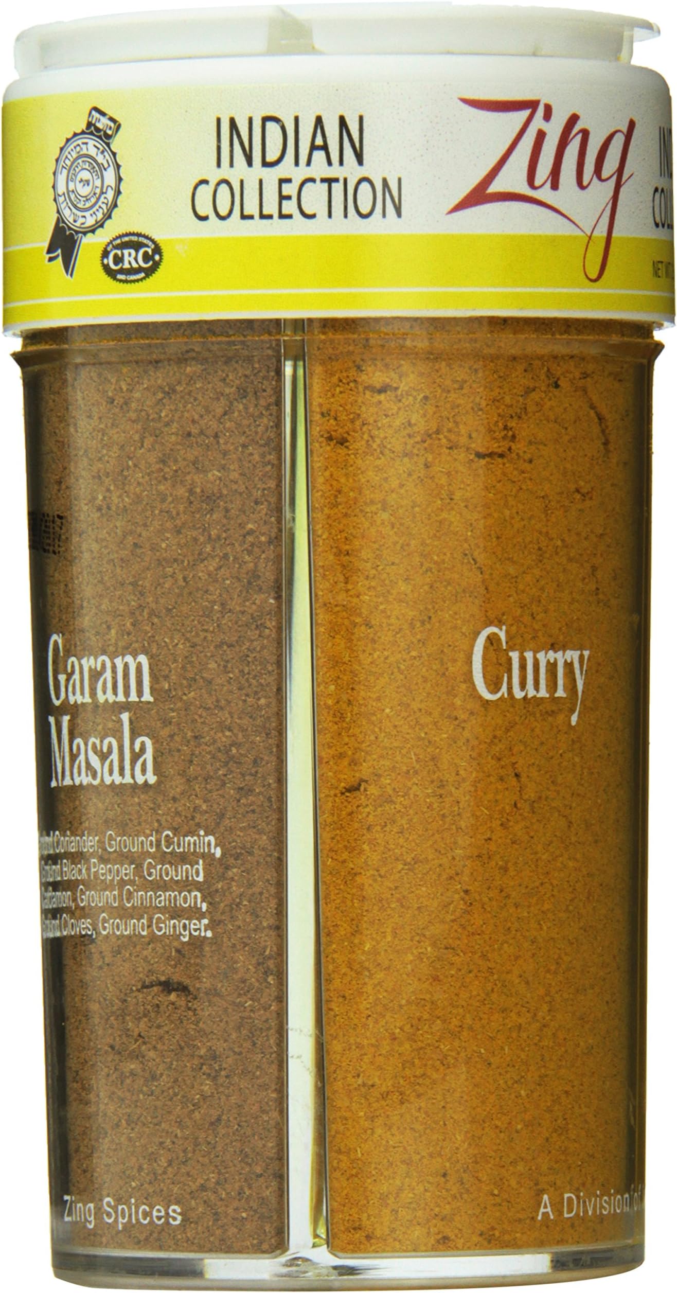 Zing Spices Curry - Garam Marsala - Cumin - Turmeric - Four in One Spice Set - Indian Spices - Spice Collection Kit