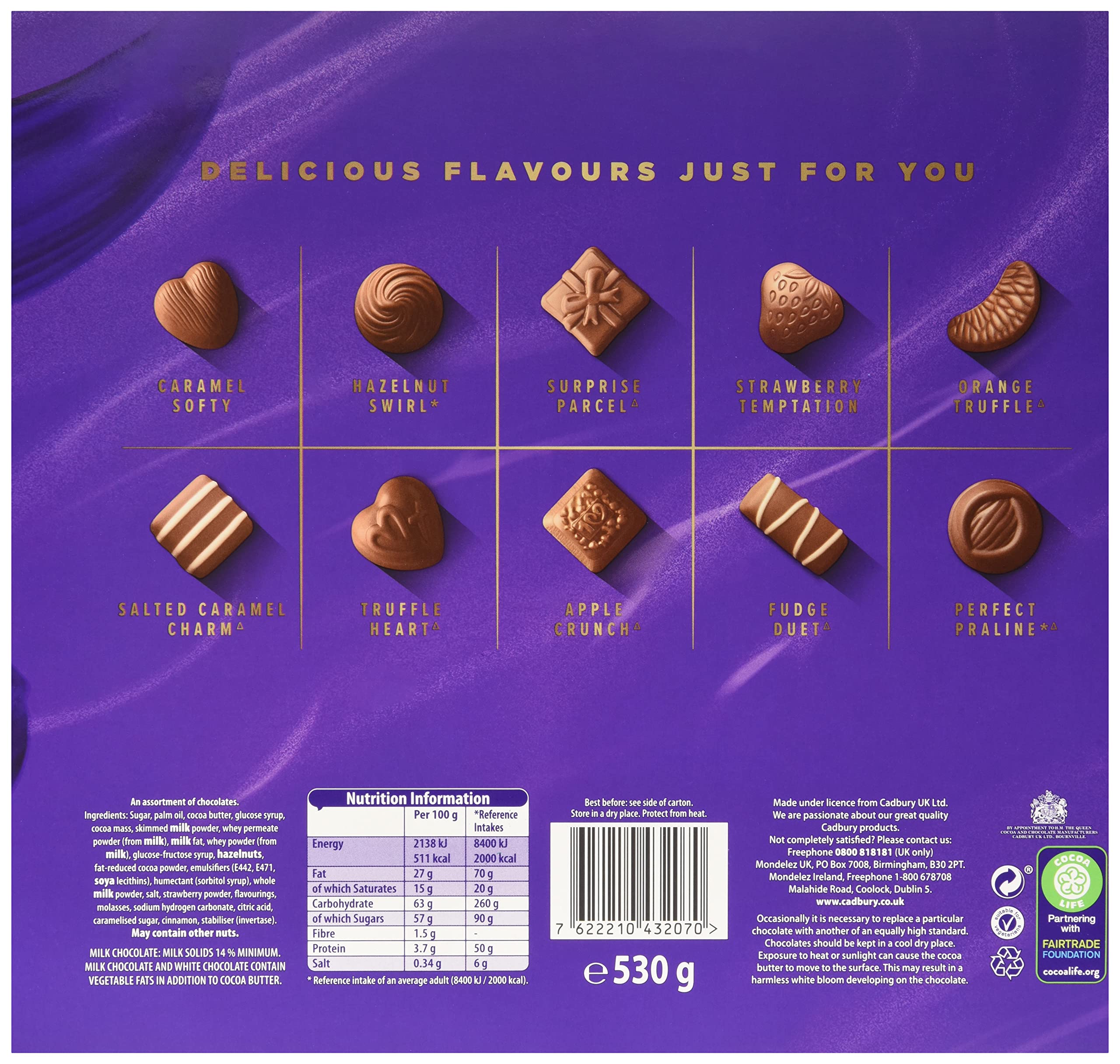 Cadbury Milk Tray Chocolate Gift Box, 530g Buy Online in India at