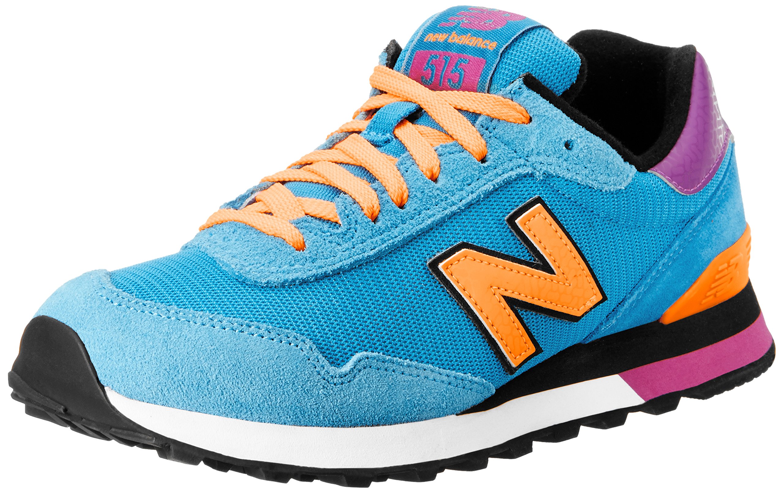 New Balance Women's 515 V1 Sneaker, Black/Prism Purple/Gold Rush, 6 M US — view 11