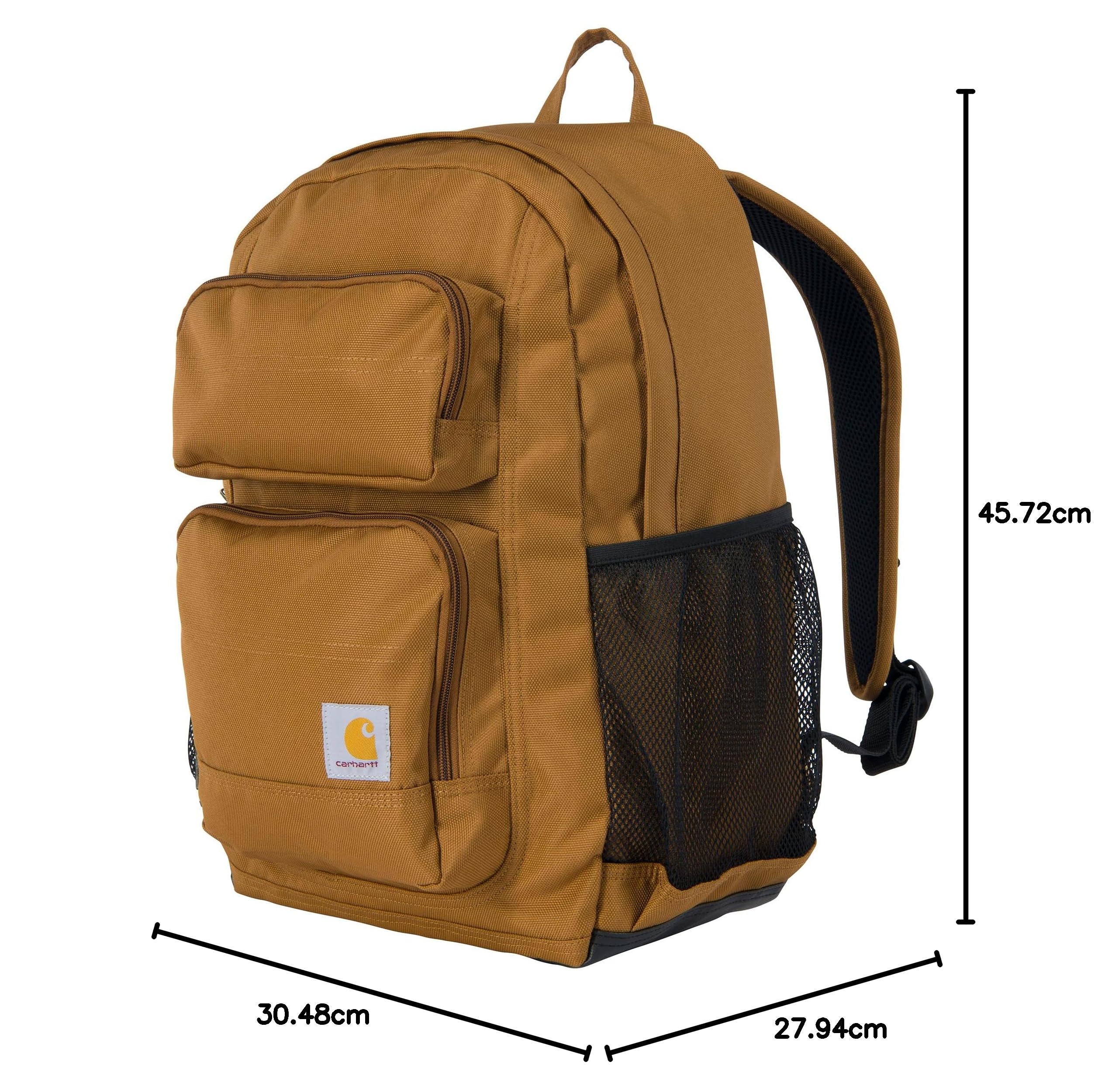 Carhartt Zaino a scomparto singolo da 27 l, 27l Classic (Carhartt Brown), One Size, Zaino da 27 l con scomparto singolo, confezione durevole con custodia per laptop e base resistente all'abrasione