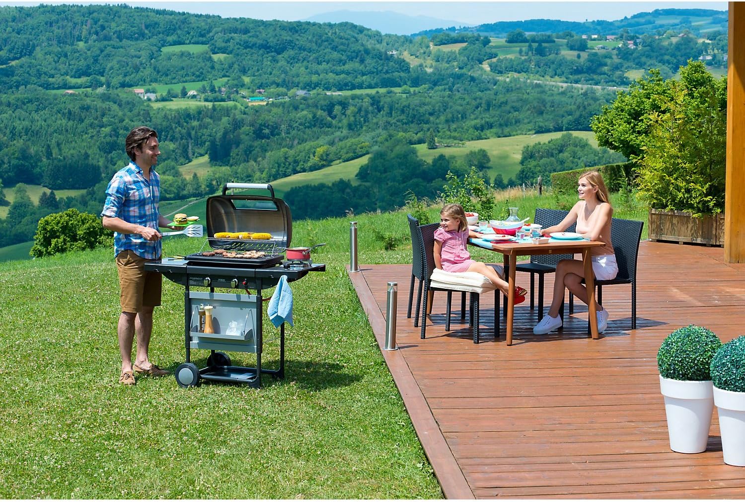 Campingaz Texas Revolution Grill Barbecue A Gas, Argento Grigio Antracite, 80 x 33.5 x 40 cm, 29.5 Kg Campingaz Texas Revolution Grill Barbecue A Gas, Argento Grigio Antracite, 80 x 33.5 x 40 cm, 29.5 Kg