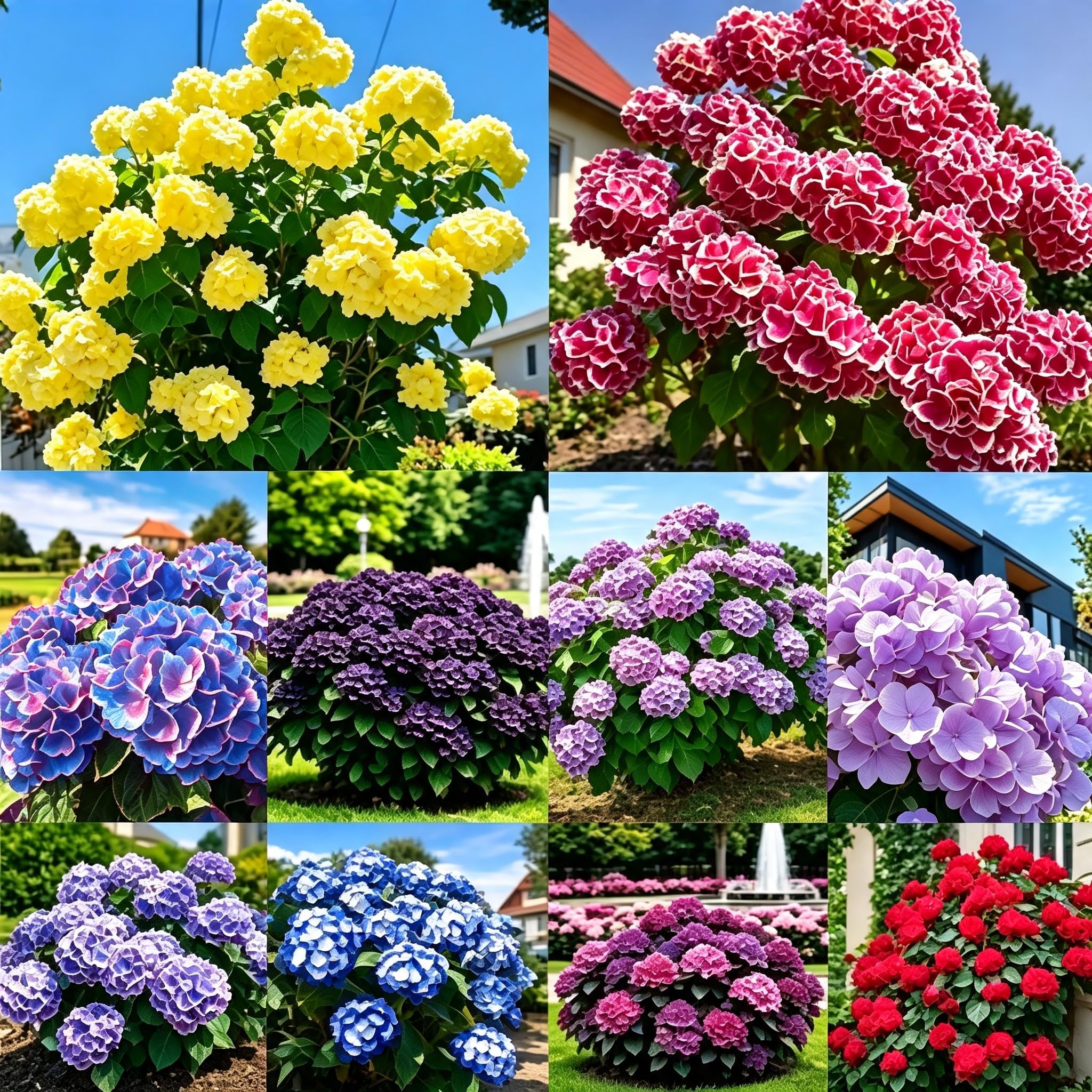Hydrangea Seeds-Strong Plants-Rapid Flowering-Perennial Delights for Spectacular Garden Displays-Cut Flowers-450pcs-g