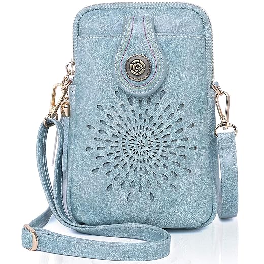 APHISON Mini Cell Phone Purse, PU Leather Small Crossbody Bags for Women, Lightweight Cute Purses with Tassel
