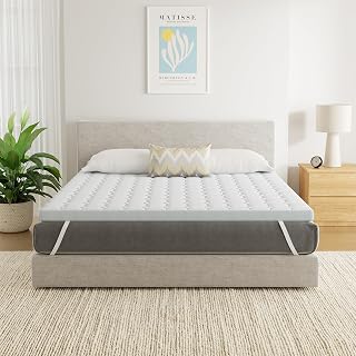 SynthoSpace Matratzen Topper 90x200cm H2, Matratzentopper 90x200 Schlafsofa Bett Memory Foam, Mattress Topper 90x200 cm Boxspringbett Topper Bezug Waschbarer 7cm Höhe