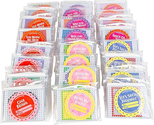 Miniatura 3 de Tarjetas de San Valentín para niños + kits de cuentas de fusible (24 quilates) – Tarjeta y regalo de manualidades para niños y niñas – Pintura por