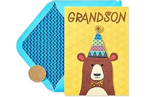 Papyrus Grandson Birthday Card: We've got a Big Bear Hug for you