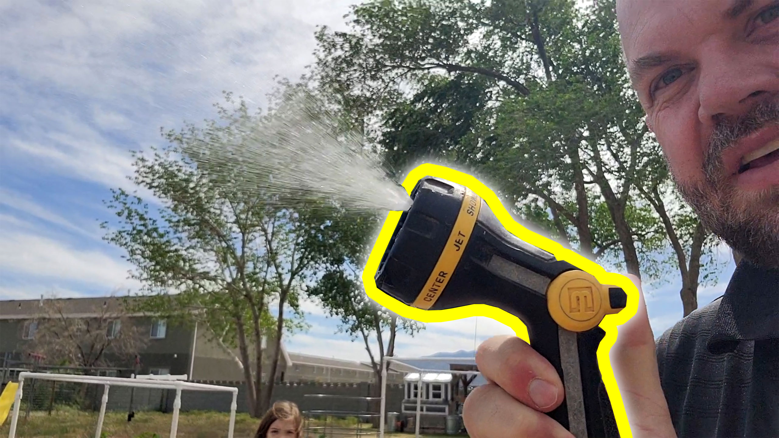 Watch Review for Melnore 8-pattern thumb control spray nozzle on