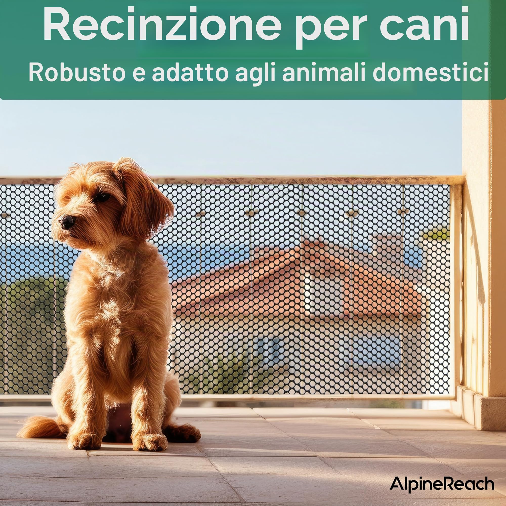 AlpineReach Rete metallica in plastica da 0,4 m x 9 m, rotolo di recinzione con fascette, ideale per pollame, cani, barriera per conigli e giardinaggio, rete resistente per polli, versatile e rigida