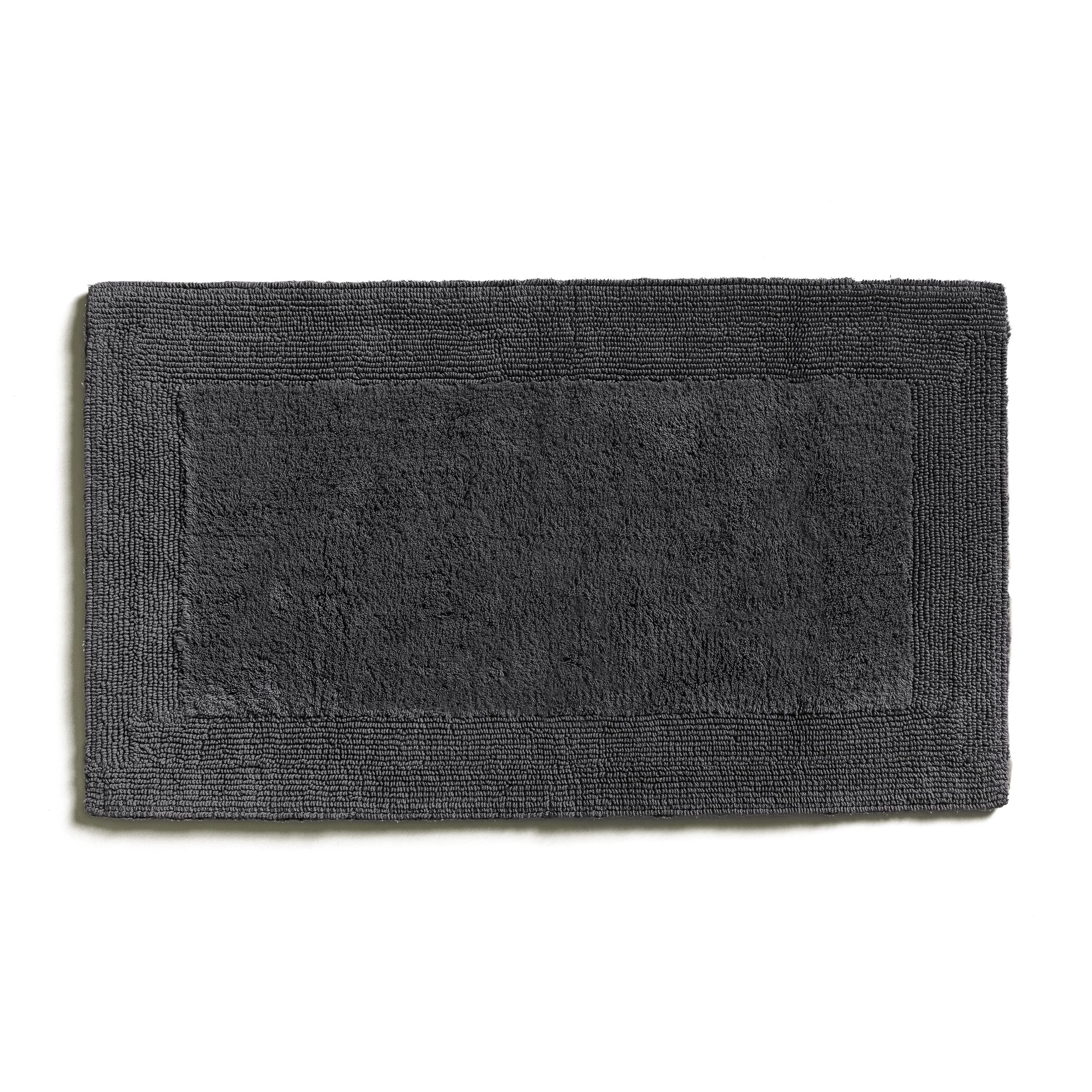 Möve Loft tufted bath mat 60 x 100 cm made of 100% cotton, graphite