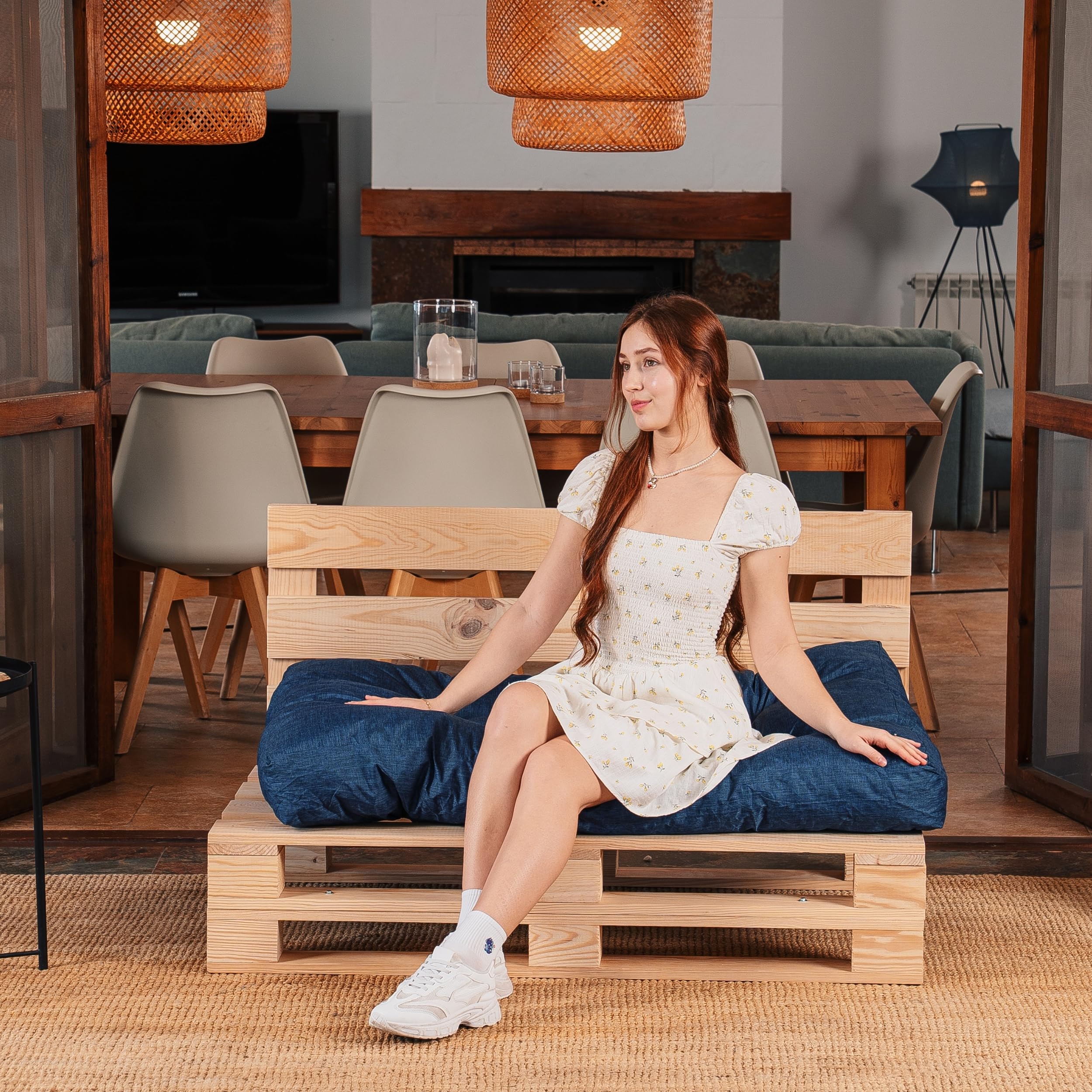 Cuscini Imbottiti Schiuma Set Cuscini Per Divano Pallet Esterno