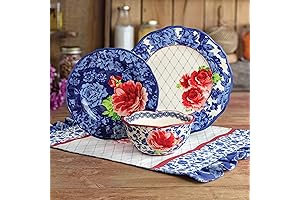 The Pioneer Woman Heritage Floral 12-Piece Dinnerware Set