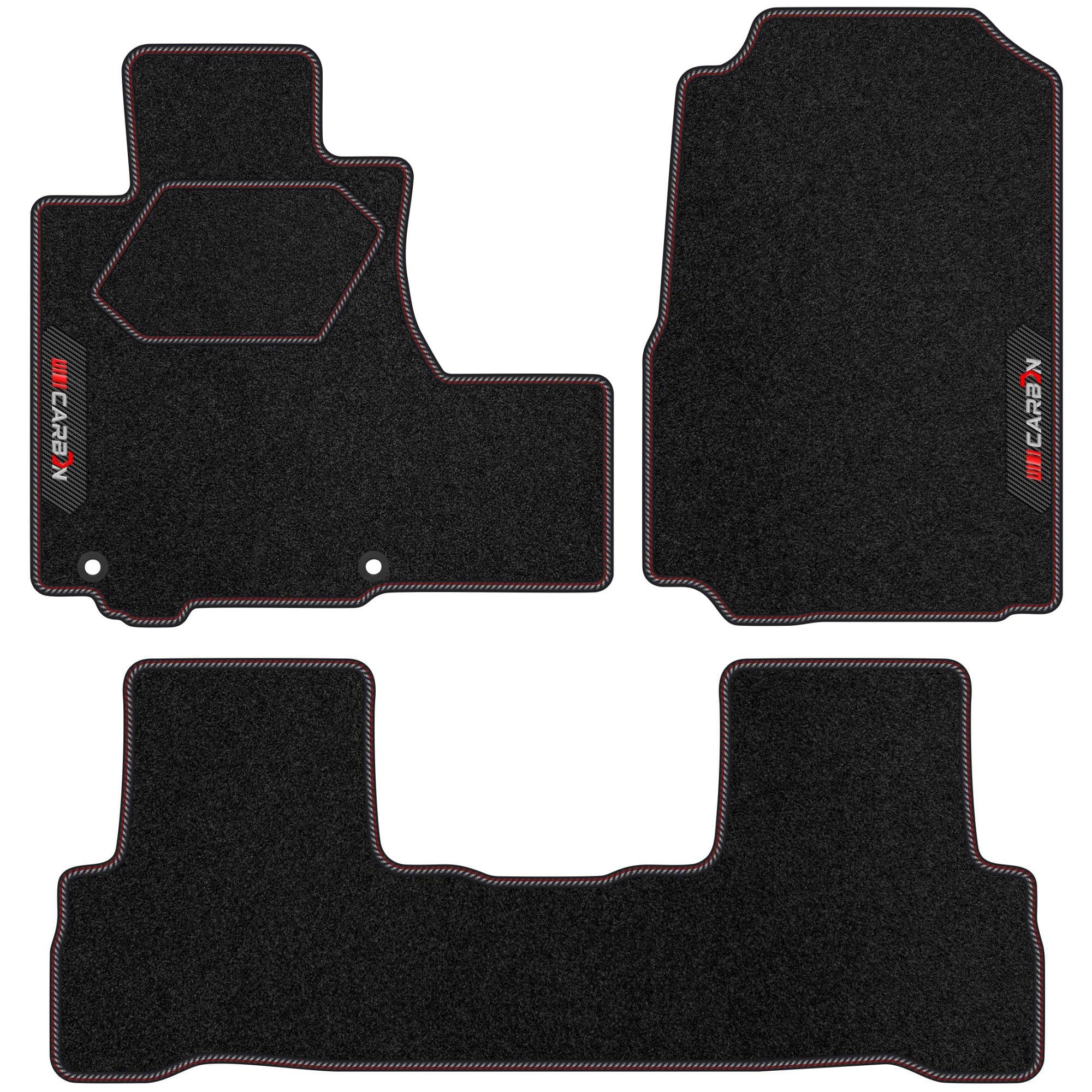 MOTOS Tappetini Auto In Velour Per Honda CR-V IV 2012-2018 – Rossi E Bianchi, Spessore 10 Mm