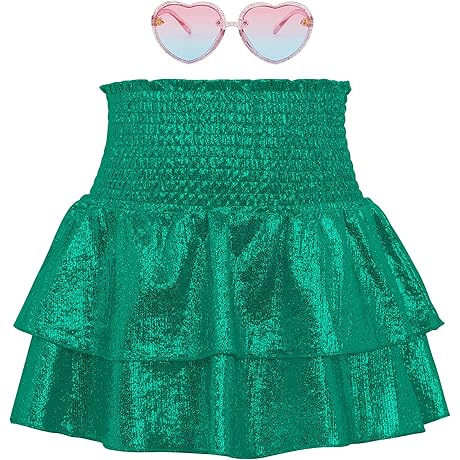 Girls Sequin Sparkly Skirts: Perfect for St. Patrick's Day Cheer!