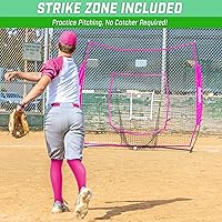 Vista 4 de GoSports 7 x 7 ft Baseball & Softball Nets - Available in Team Colors - Batting & Pitching Net with Strike Zone