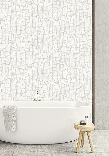 Vista 39 de Surface Style - Papel tapiz para despegar y pegar, papel tapiz rústico para dormitorio, tocador, cocina, autoadhesivo, vinilo, cobertura de 30.75