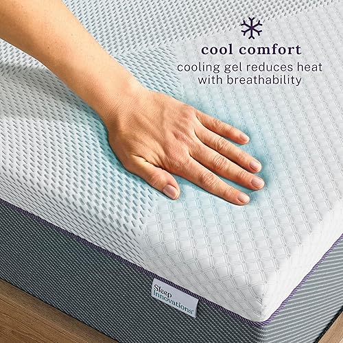 Miniatura 5 de Sleep Innovations Marley - Colchón de espuma viscoelástica de gel de té verde de 10 pulgadas, tamaño King, cama en una caja, sensación firme media