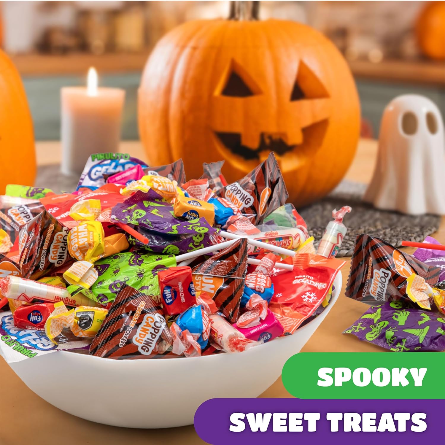 Party Candy Bulk 10-Pound Box - Party Mix - Popping Rocks, Lollipops, Taffies, Gum - Assorted Candy Variety Pack - Candies for Goody Bags and Pinata Fillers
