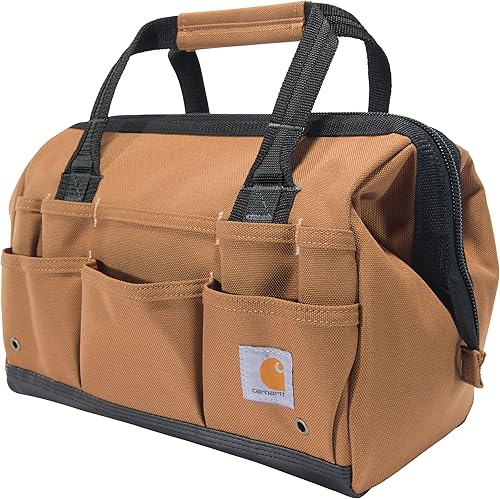 Carhartt Onsite Bolsa de herramientas, duradera resistente al agua, bolsa de almacenamiento de herramientas, pesada, 14 pulgadas, 26 bolsillos,