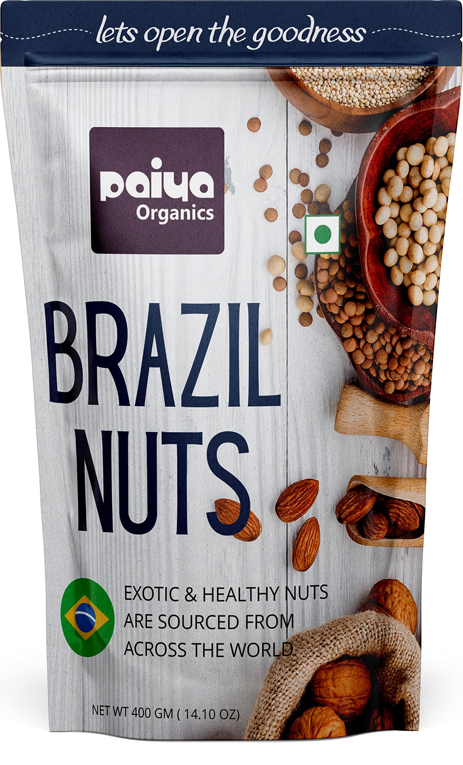 paiya organics Piaya Organic 400Gm Brazil Nut Exotic Raw&Dehulled,Healthy&Tasty (B09LMF6F4C) Amazon Price History, Amazon Price Tracker