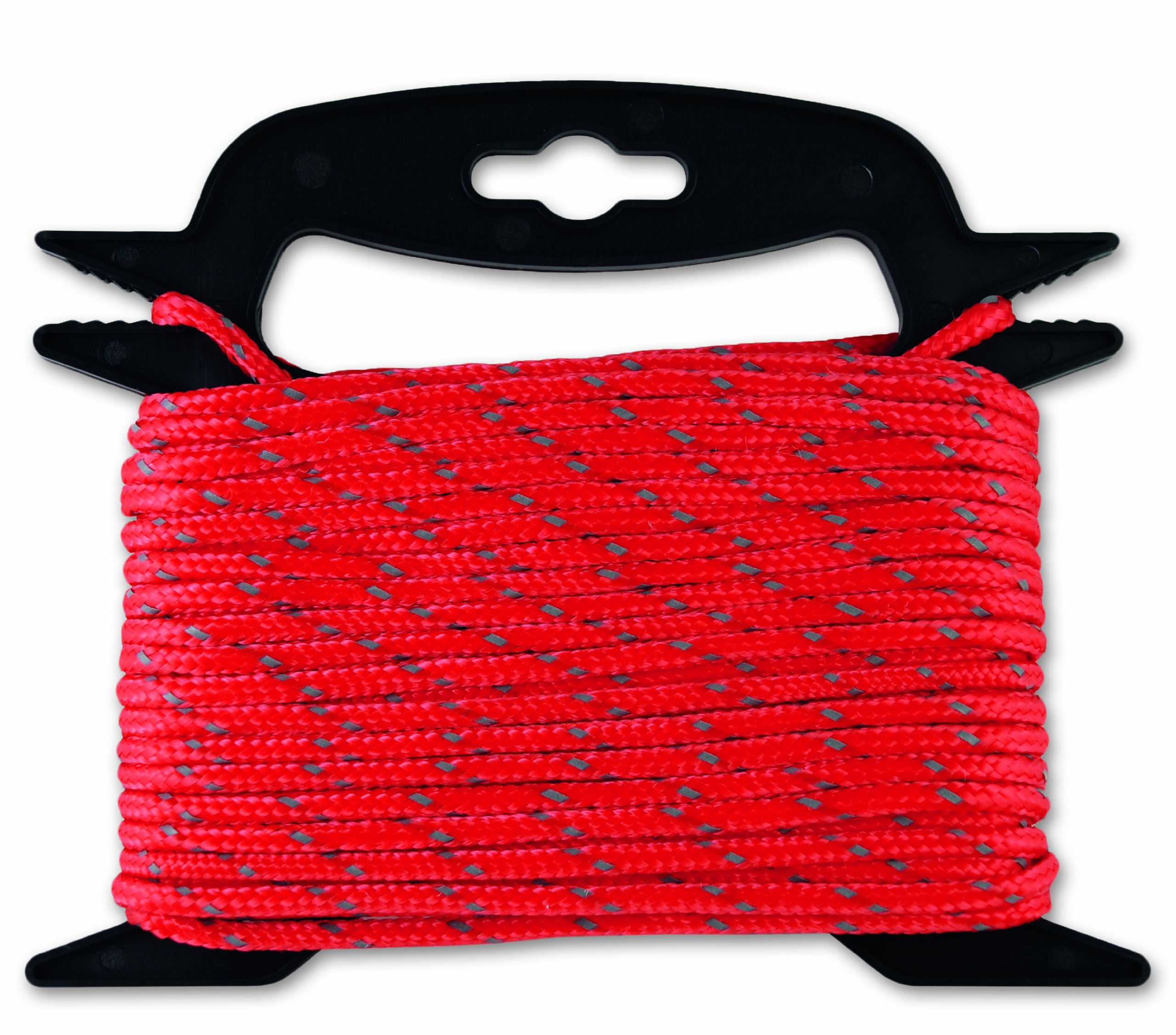 REFL01R odblaskowa lina polipropylenowa - 35 kg - średnica 4,8 mm - długość 15 m - czerwona