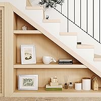 Vista 4 de KINLINK Juego de 4 portarretratos plateados de 5 x 7, marcos de fotos de madera con paspartú de 4 x 6 con plexiglás para 4 x 6 con paspartú o 5 x 7